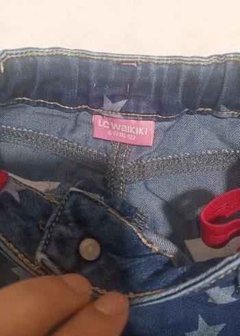 Kız Çocuk Renkli Bağlamalı Denim Etek - Görsel 5