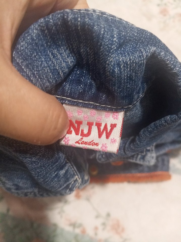 Nakışlı Düğmeli Kız Çocuk Kot Ceket - Görsel 2