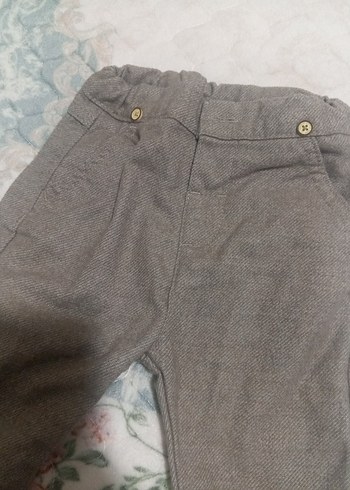 Düğmeli Erkek Çocuk Gri Denim Pantolon - Görsel 5