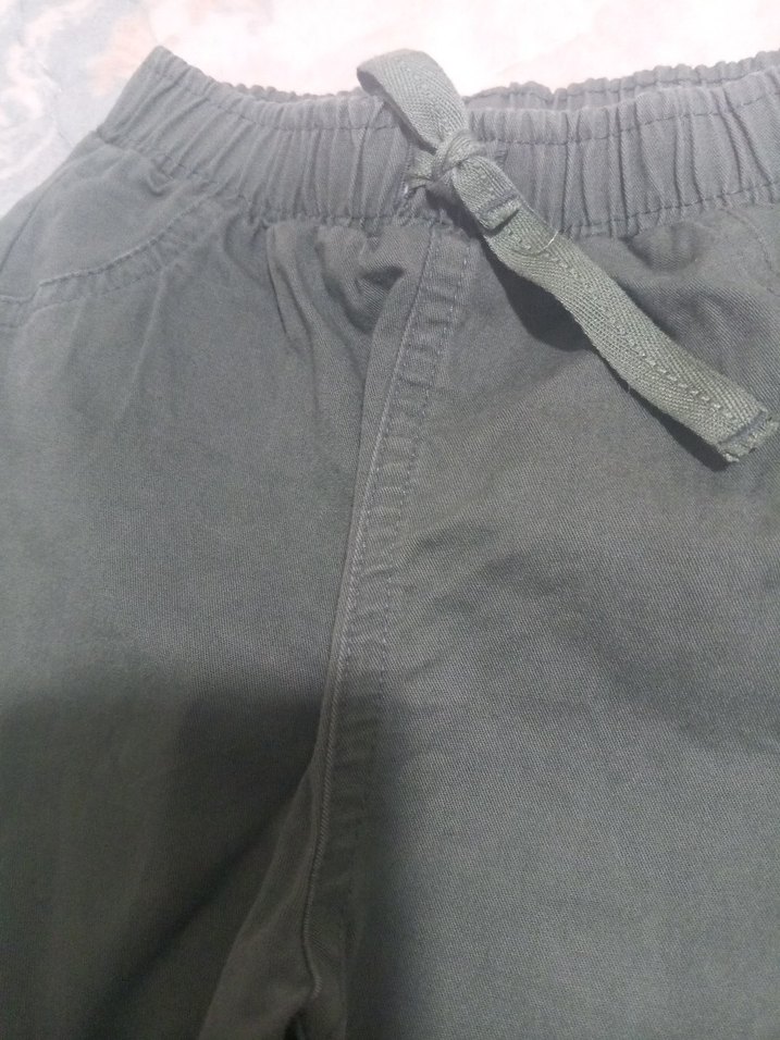 Erkek Çocuk Haki Kemerli Rahat Pantolon - Görsel 4