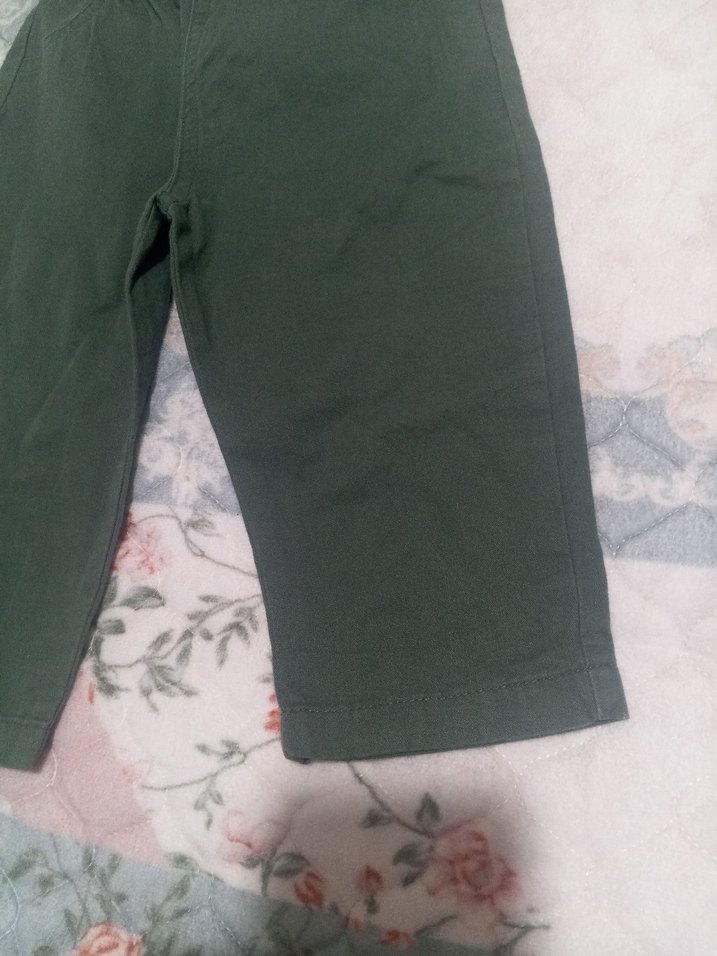 Erkek Çocuk Haki Kemerli Rahat Pantolon - Görsel 2