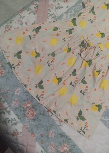 Sarı Desenli Kız Çocuk Elbisesi - Görsel 3