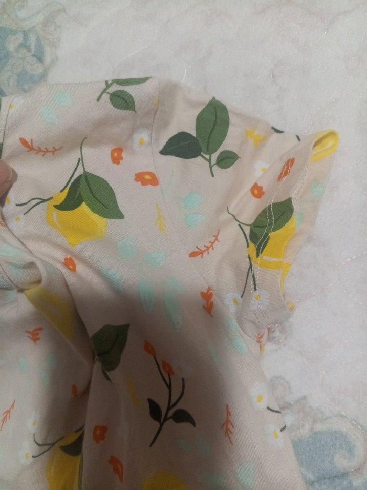 Sarı Desenli Kız Çocuk Elbisesi - Görsel 4