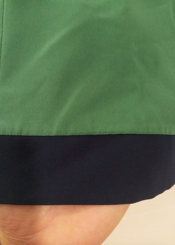 Yeşil Kısa Kollu Salaş Kadın Bluz - Görsel 5