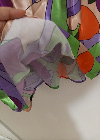 Renkli Tie-Dye Uzun Kadın Elbise - Görsel 6