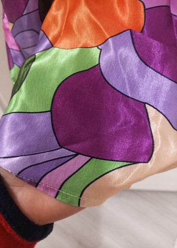 Renkli Tie-Dye Uzun Kadın Elbise - Görsel 5