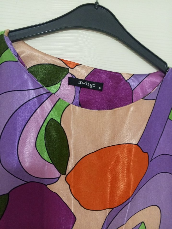 Renkli Tie-Dye Uzun Kadın Elbise - Görsel 4