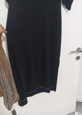 Kahverengi Süet Kemerli Uzun Elbise - Görsel 6