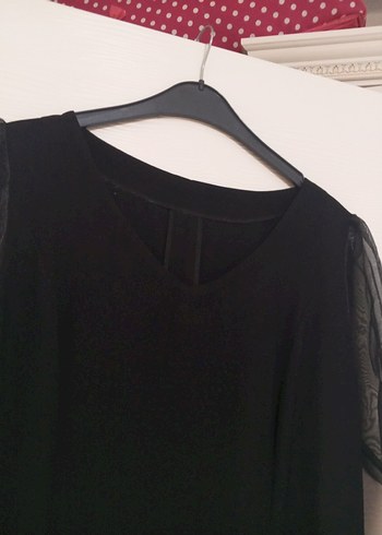 Siyah Uzun Kollu Gotik Kadın Elbise - Görsel 4