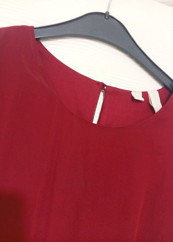 Bordo Piliseli Kadın Uzun Elbise - Görsel 3