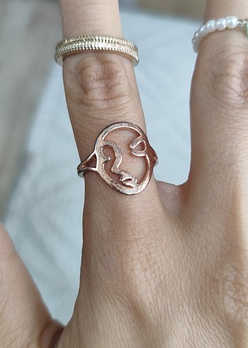 Minimalist Beyaz Kadın Yüzük Seti - Görsel 2