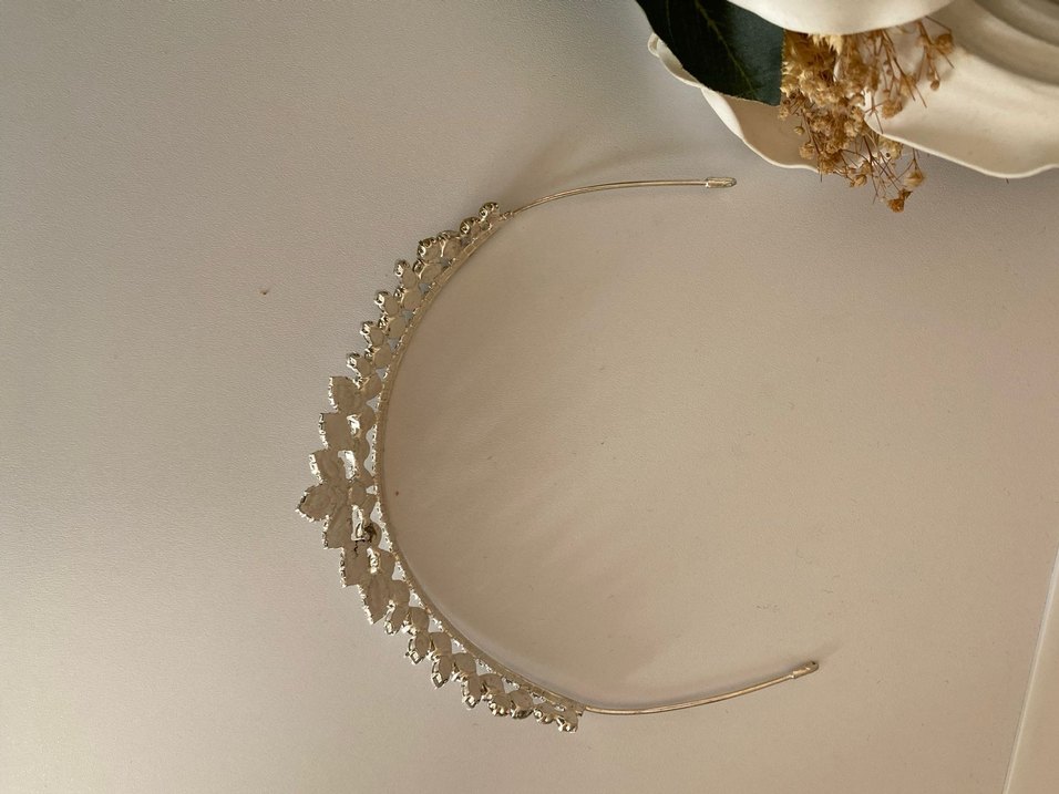 Parlak Taşlı Düğün Tacı - Görsel 2