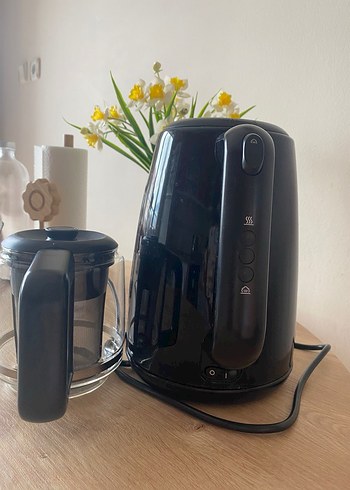 Philips Siyah Su Isıtıcı ve Demlik Seti - Görsel 4