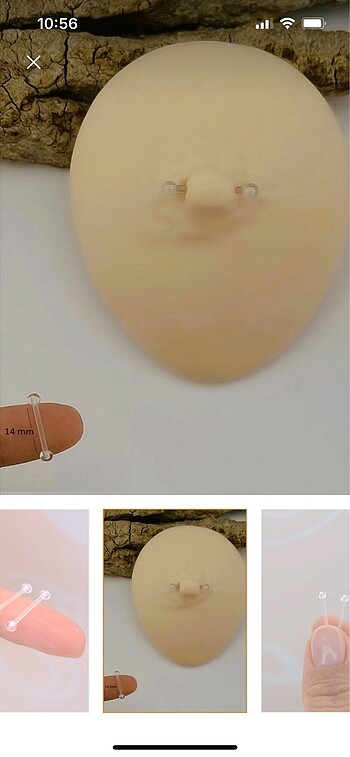 Allerjenik nipple piercing