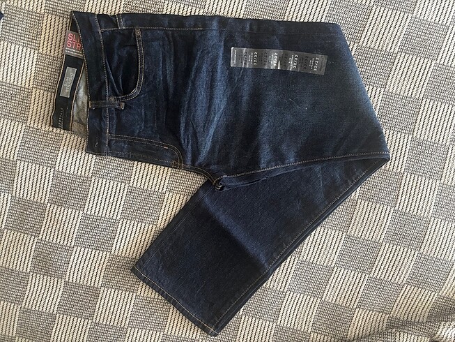 32 Beden Koyu Mavi Erkek Kot Pantolon Jean
