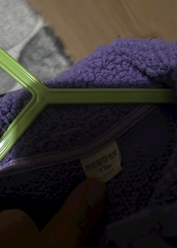 Mor Örgü Detaylı Kadın Rahat Ceket - Görsel 4