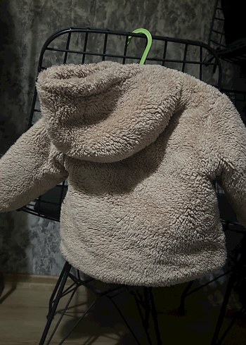 Gri Erkek Çocuk Peluş Mont - Görsel 4