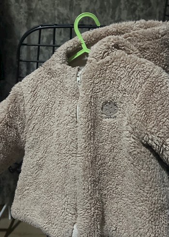 Gri Erkek Çocuk Peluş Mont - Görsel 2