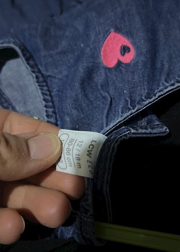 Kız Çocuk Kot Elbise Düğmeli - Görsel 4