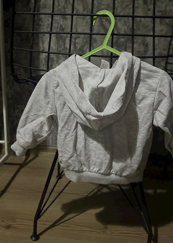 Gri Fermuarlı Erkek Çocuk Sweatshirt - Görsel 3