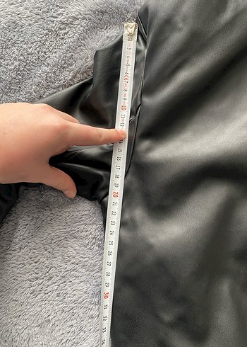 Siyah Deri Kadın Ceket - Görsel 7