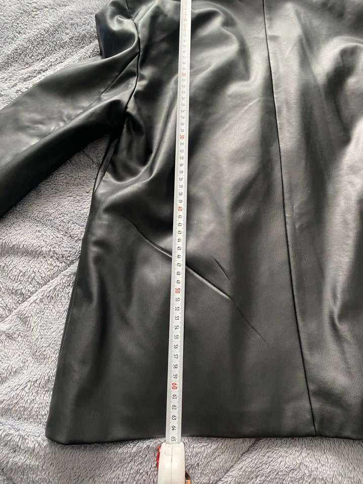 Siyah Deri Kadın Ceket - Görsel 5