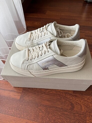 Santoni Santoni beyaz sneakers