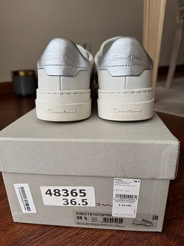36,5 Beden Santoni beyaz sneakers
