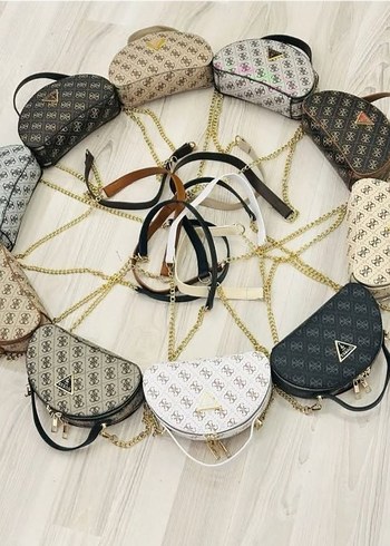 kadin Gri-Mavi Minimalist guess canta