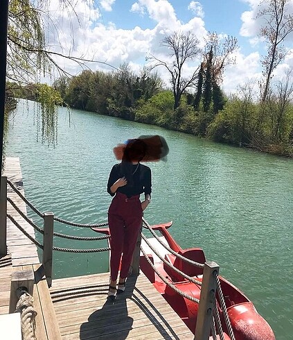 Mango Mango yuksek bel kemerlı pantolon