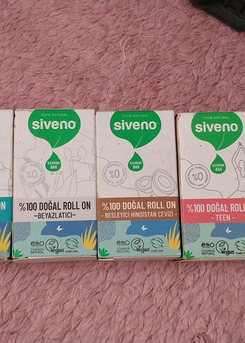 Siveno %100 Doğal Kadın Roll-On Deodorant