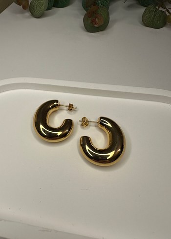 Çelik halka küpeler - Görsel 4