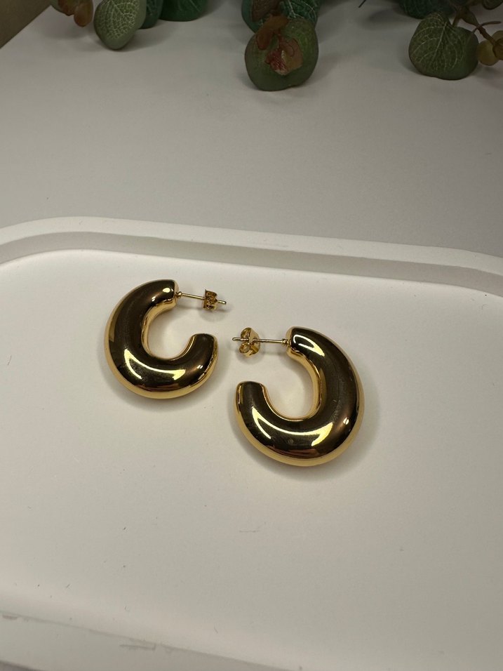 Çelik halka küpeler - Görsel 4