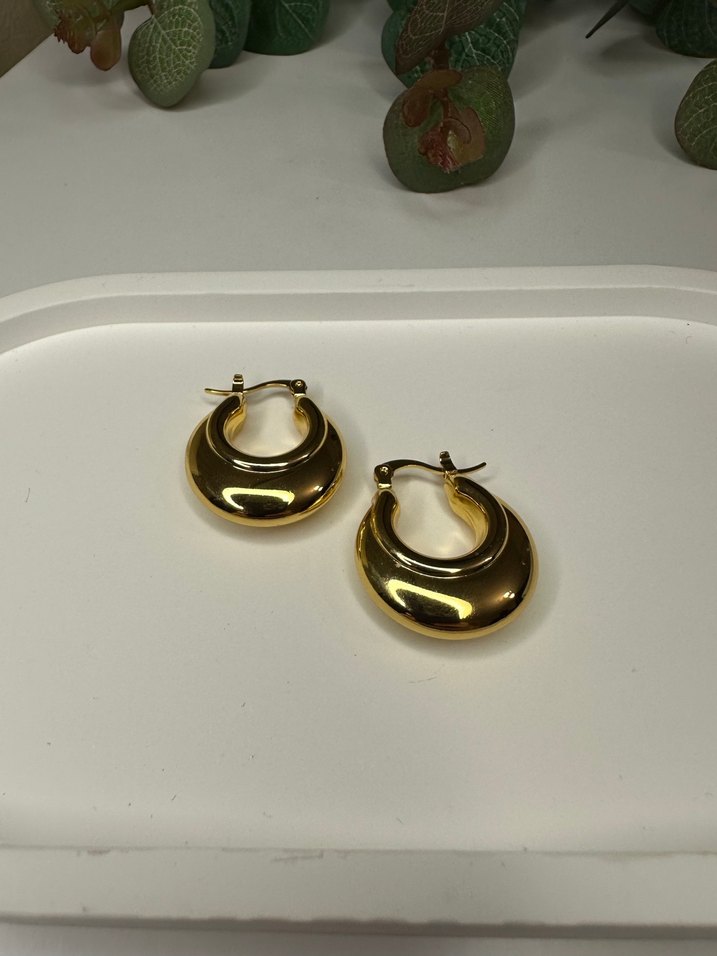 Çelik halka küpeler - Görsel 5