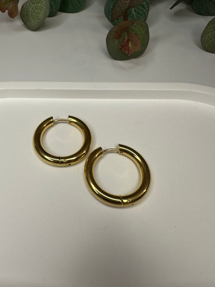 Çelik halka küpeler - Görsel 3