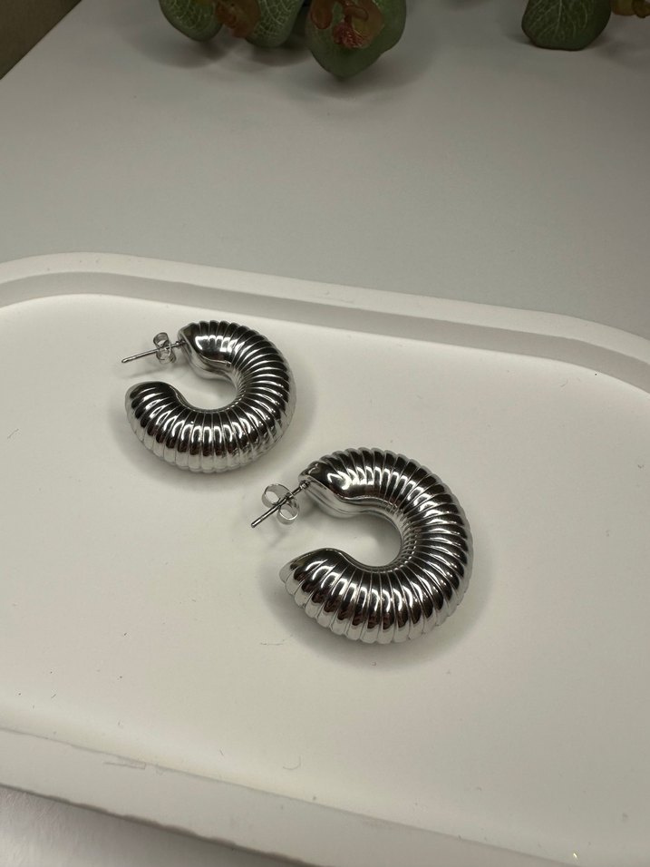 Çelik küpeler - Görsel 2