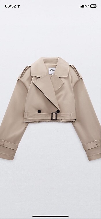 ZARA KISA TRENÇKOT