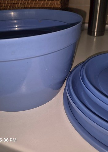 Mavi Plastik Saklama Kapları Seti - Görsel 2
