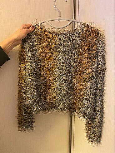 Leopar crop üst