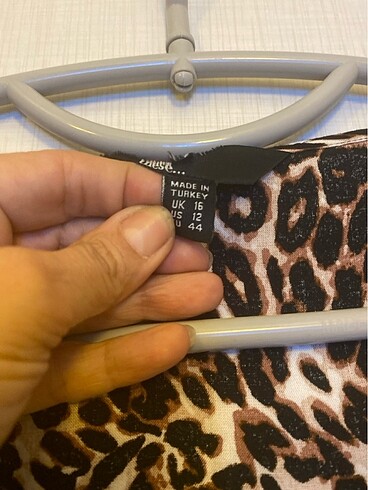 xl Beden çeşitli Renk Leopar Elbise