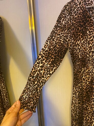 xl Beden Leopar Elbise