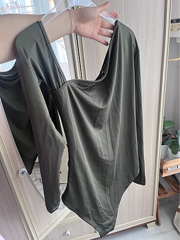 xl Beden haki Renk Çıtçıtlı bluz