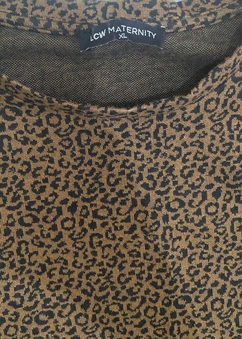 Zincir Detaylı Kahverengi Triko Midi Elbise - Görsel 3