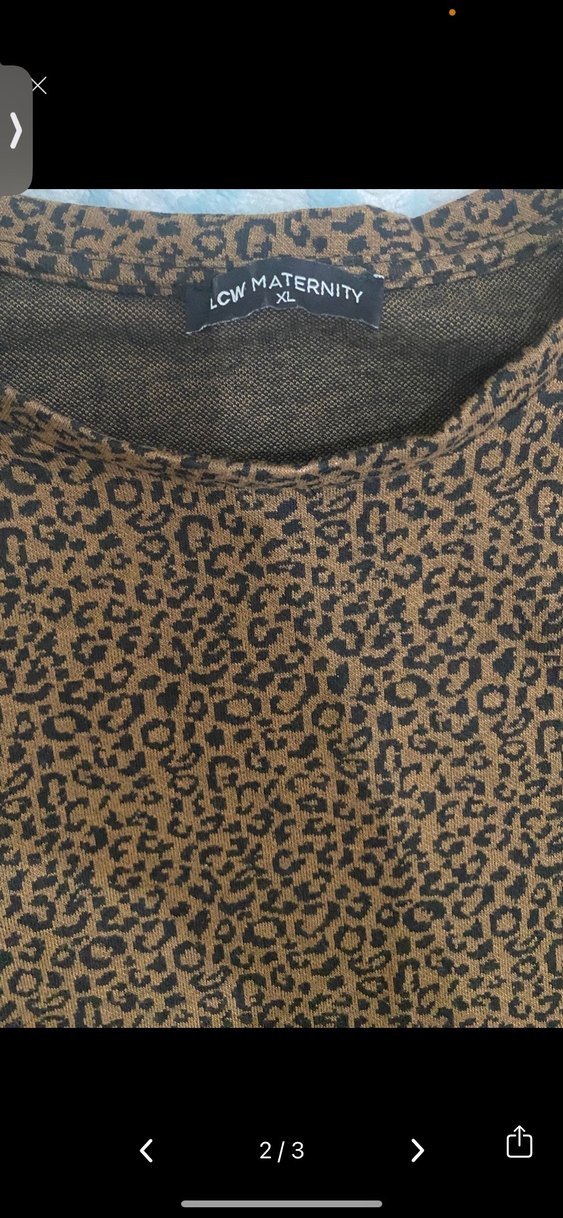 Zincir Detaylı Kahverengi Triko Midi Elbise - Görsel 3