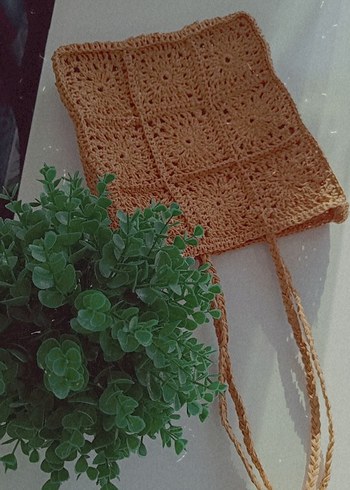 Zara el örgüsü hasır Kadın Çanta