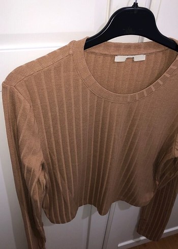 Bershka Bej Kadın Uzun Kollu Üst