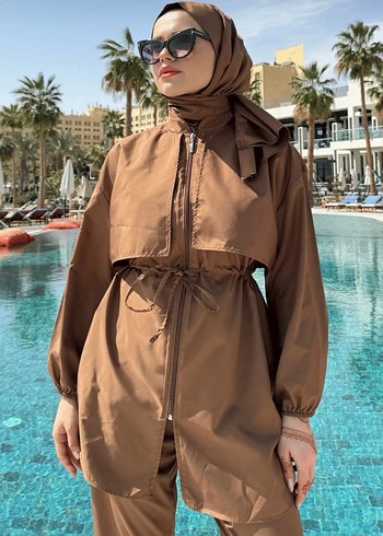 Kadın Camel Renkli Haşema - Görsel 4