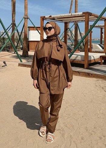 Kadın Camel Renkli Haşema - Görsel 3