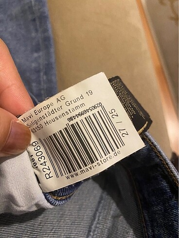 27 Beden lacivert Renk Mavi jeans