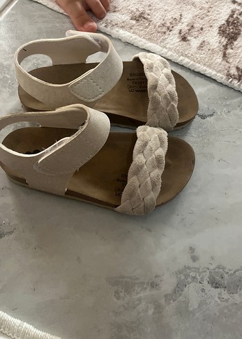 Kız Çocuk Beyaz Bohem Tarz Sandalet - Görsel 2